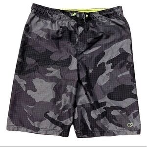 OP swim shorts boys size XXL (18), gray/black